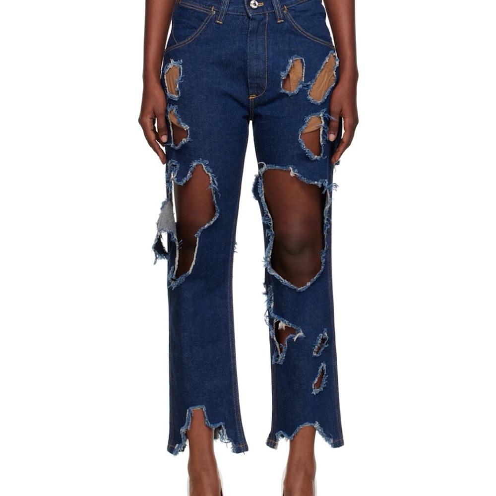 Vivienne Westwood Blue Distressed Jeans